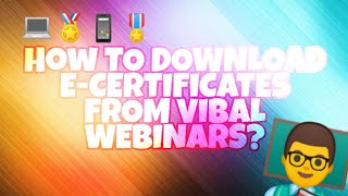 How to download ecertificates from webinars  Vibal Group LearnAsOnePh  Tutorial Video [upl. by Halimaj802]