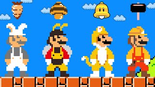 If Marios All PowerUps in Super Mario Maker 2  Game Animation [upl. by Lilah]