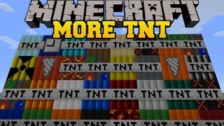 Minecraft MORE TNT MOD 35 TNT EXPLOSIVES AND DYNAMITE TOO MUCH TNT Mod Showcase [upl. by Llehcor]