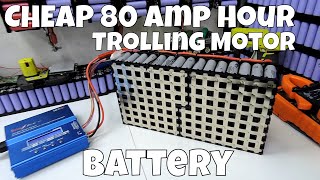 Trolling Motor recycled 80ah 18650 battery pack [upl. by Eleazar736]