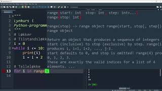 Lynkurs i Pythonprogrammering [upl. by Aeila421]