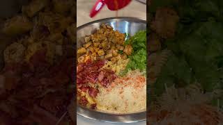 HOW TO MAKE THE VIRAL TIKTOK CHICKEN CAESAR PASTA SALAD [upl. by Ignaz]