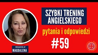 Szybki Trening Angielskiego  Pytania I Odpowiedzi  meeting 59 [upl. by Aihsoem]