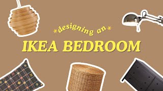 Designing A Bedroom Using Only IKEA Products budget [upl. by Ahsik]