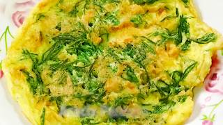 Thai Acacia Pennata Omelet  สูตรอาหารทำไข่เจียวผักชะอมหอมๆและอร่อย [upl. by Ellierim]