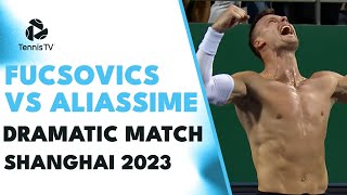 Marton Fucsovics vs Felix AugerAliassime DRAMATIC Match Highlights  Shanghai 2023 [upl. by Belva]