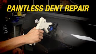 How to Remove a Dent on a Pickup Truck  Remove Dents at Home  Paintless Dent Repair Kit Eastwood [upl. by Maryl]