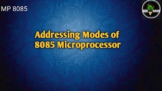 8085 Microprocessor  Addressing Modes  Electical and Electronics Engineering [upl. by Mosby47]