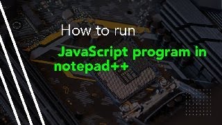 How to Create JavaScript Files in Notepad [upl. by Ayanal]