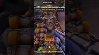 junkrats funniest hero interaction lol overwatch2 overwatch2clips ow2 [upl. by Nedra]