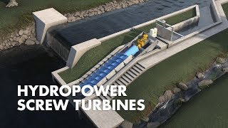 Hydropower Screw Turbines  How it works [upl. by Leuqcar]