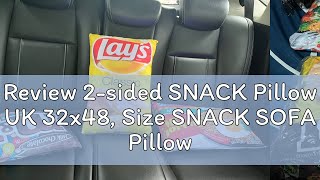 Review 2sided SNACK Pillow UK 32x48 Size SNACK SOFA Pillow [upl. by Llohcin601]