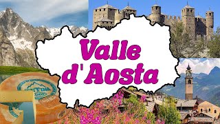 🐮🎿 La VALLE dAOSTA  Le Regioni dItalia Geografia 🌎📚 [upl. by Ramon]