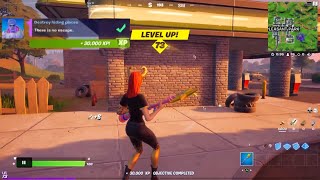 Destroy Hiding Places 3  Fortnite Week 4 Epic Quest [upl. by Nilorac]