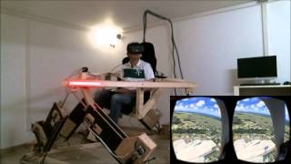 P3D  DCOC  Oculus Rift DK2  DIY 6DOF Platform  Hawaii [upl. by Alimac]