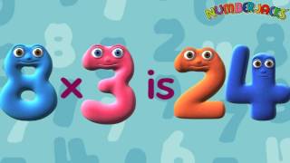 3 Times Table Song  Numberjacks [upl. by Francisca]