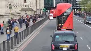 BUS 159 London Westminster to Brixton Spring journey [upl. by Jenkel]