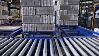 Pallet conveyor and transfer system [upl. by Nnil]