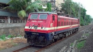 Extraordinary Parallel Running Race Between MEMU amp 5350Hp WAP4 Locomotive from Andheri to Vileparle [upl. by Etnuad]