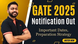 GATE 2025 Notification 📣  IIT Roorkee  Important Dates Preparation Strategy [upl. by Ravahs]