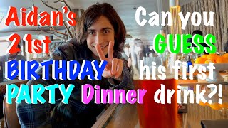 Aidan Gallaghers 21st BIRTHDAY PARTY DINNER YouTube edit Aidan Gallagher [upl. by Velick]