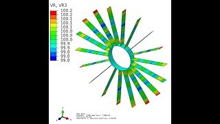 Abaqus Explicit Rotating strcuture [upl. by Rabi244]