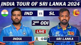 INDIA vs SRI LANKA 2nd ODI MATCH LIVE COMMENTARY  IND vs SL LIVE [upl. by Eiramanig]