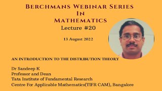 An Introduction to the Distribution Theory Dr Sandeep K [upl. by Christmas]