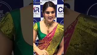 Nidhhi Agerwal🍇 looking hot☕ traditional saree look shorts ytshorts [upl. by Aenad]