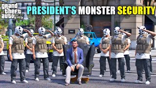 GTA 5  MONSTER SECURITY FOR PRESIDENT  BB GAMING [upl. by Akissej]