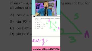 Triangles in 60 Sec DigitalSAT1600 satprepsattips sat2024 satpracticetest satmathsatreading [upl. by Einnaf]