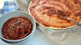 SALSA DE TOMATE PARA PIZZA RECETA FÁCIL [upl. by Ikoek135]