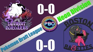 Pokémon Draft League  Detroit Zoroarks VS Boston BABETTES  S7 W1 Neon Div [upl. by Clerissa]