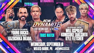 🔴LIVE  AEW DYNAMITE FULL SHOW LIVE WATCH ALONG amp REACTIONS 9182024  MASSIVE TRIO MATCH  MORE [upl. by Oicnevuj745]