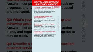 Most Common Job Interview Questions and Answers [upl. by Duke]