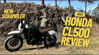 New Honda CL500 – Test Ride Review with Sound Check of the new Scrambler [upl. by Acenom178]