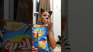 ASMR EATING Delicious Crunchy My All Time Favorite Lays Salt amp Vinegar Flavored asmrsounds shorts [upl. by Eelyme]