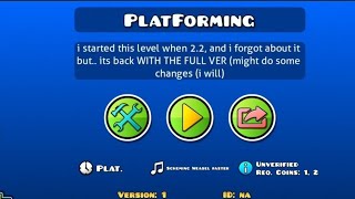 PlatForming By Fishy Me [upl. by Yuma]