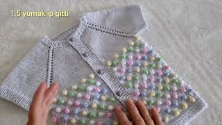 fıstıklı 2 yaş robalı yelek tutorial for knittingcrochet bebekörgüleriNew sweater design [upl. by Moshe993]