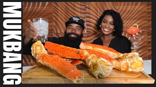 KING CRAB SEAFOOD BOIL MUKBANG  STORY TIME [upl. by Adnolat]