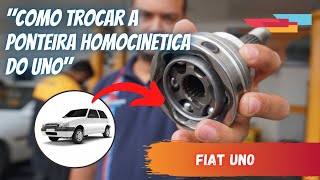 TROCA DA PONTEIRAJUNTA HOMOCINÉTICA  FIAT UNO [upl. by Meibers]