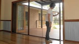 retractable fly screen for bifold door [upl. by Elletnuahc]