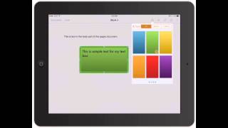 Pages for iPad Adding text boxes to word documents on iPad [upl. by Ddahc]