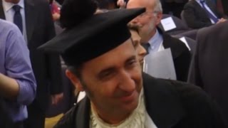 Napoli  Paolo Sorrentino riceve la laurea ad honorem 060615 [upl. by Naraj]