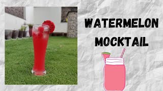 Watermelon Mocktail  वाटरमेलन मोजितो  Watermelon mojito [upl. by Eiloj]