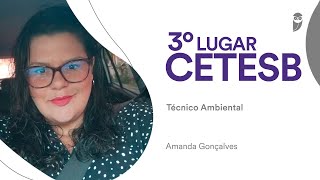 CETESB Conheça Amanda Gonçalves aprovada em 3º lugar para Técnico Ambiental [upl. by Colson]