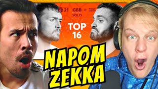 NAPOM vs ZEKKA REACTION GBB21 with indicatorbeatbox [upl. by Lathe]