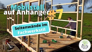 Mobiler Hühnerstall SELBER bauen Die Seitenwände Teil 7 [upl. by Aielam]