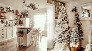 Christmas Home Tour  Farmhouse Style Christmas Tour [upl. by Worra612]