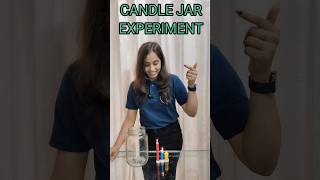 Candle Jar Experiment🔥 Carbon dioxide release youtubeshorts shorts experiment [upl. by Oidgime202]